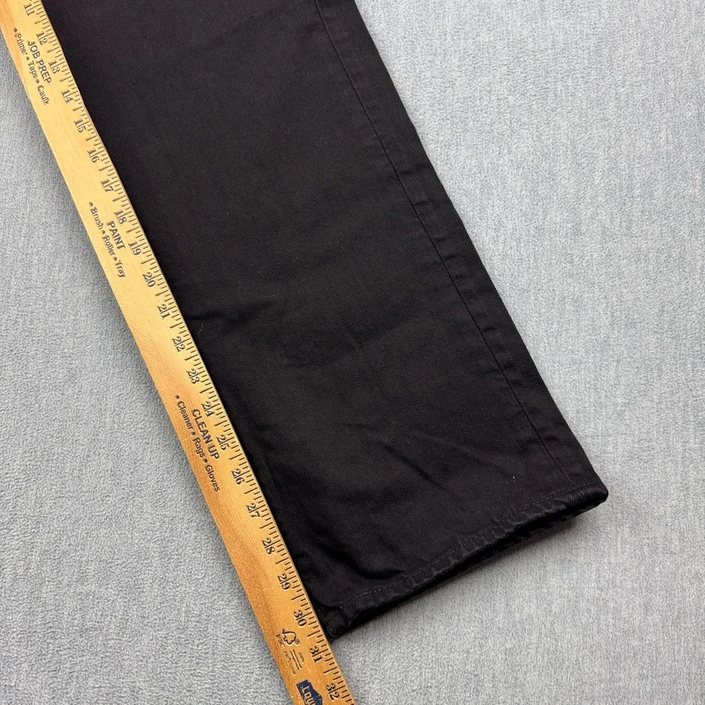 Levis 501 Jeans Mens 36X32 Black Button Fly Straight Cotton Classic Denim Pants